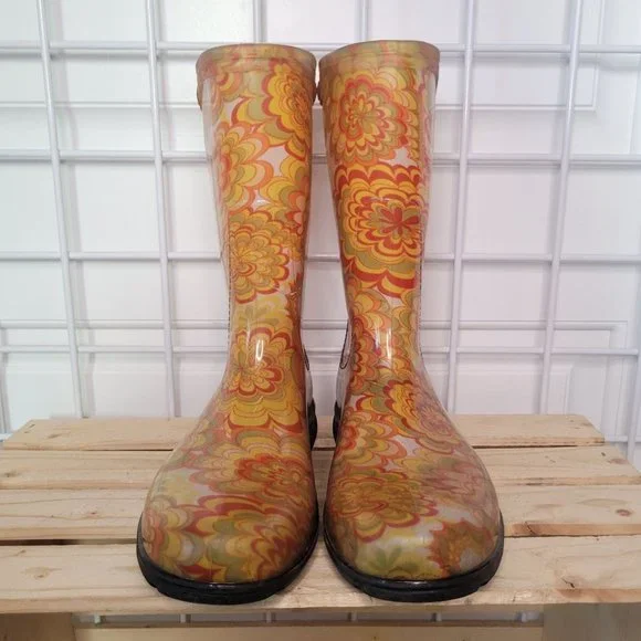 Sloggers Rain Boots Wildflower Yellow - Picture 4 of 9